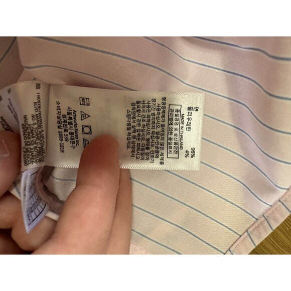 Brooks Brothers‎ Pin Striped Fitted Sleeveless Top Size 16 No Iron Stretch NWT - Picture 12 of 16